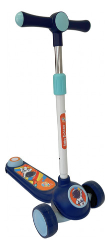 Patinete Infantil Com Luz E Som Velorad Kids Azul Marinho