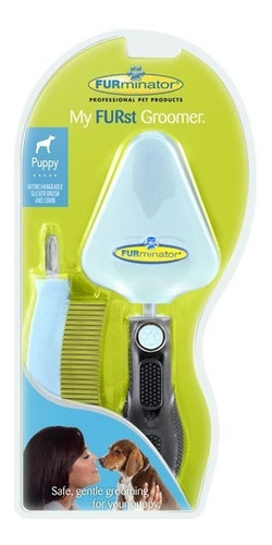 Imagen 2 de 6 de Cardina Y Peine Curvo Furminator Intercambiable Perros