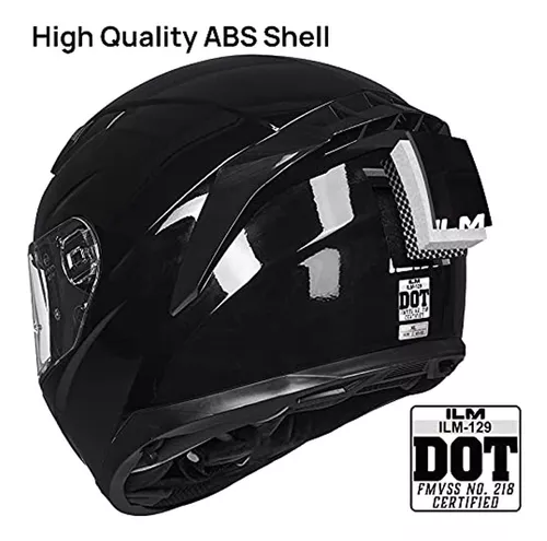 ILM Casco integral para motocicleta y moto de nieve con película  antiempañante Pinlock doble visera casco para cuatrimoto Motocross para  hombres