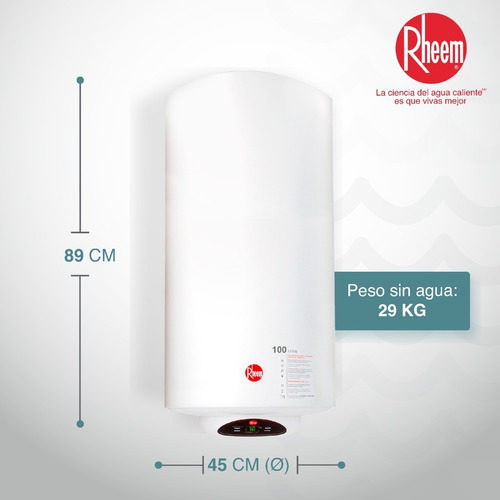 Calentador De Acumulación Eléctrico 100 Litros 110v Rheem