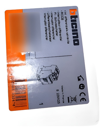 Interruptor Diferencial 25amp Bticino