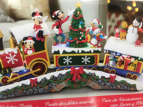 Tren Navideño Mickey Mouse Musical Y Luces (Usado)