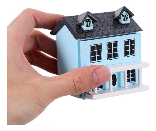 Adorno De Casa Pequeña Modelo Casa Miniatura De Madera Tiny