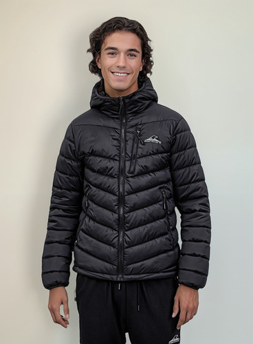 Campera Montagne Hombre Argon Con Capucha Térmica Inflable