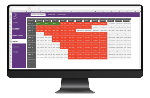 Planilha Gestão De Academias Em Excel