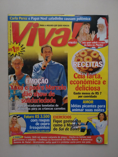 Revista Viva Mais 64 Receitas Xuxa Carla Perez B224