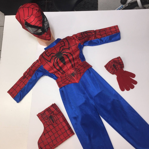 Disfraz Niño Insecto Araña Superhéroe Con Accesorios Rojo T-2