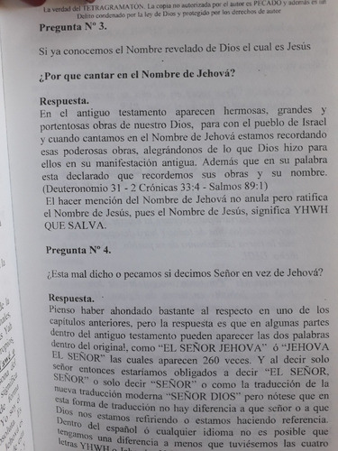 La Verdad Del Tetragràmaton Ihwh _ ¿ Jehová O Señor?