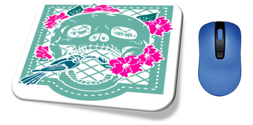 Mouse Pad Halloween Papel Picado Dia De Muertos 8