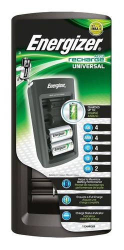 Energizer Cargador Universal Para Aa, Aaa, C, D, 9v