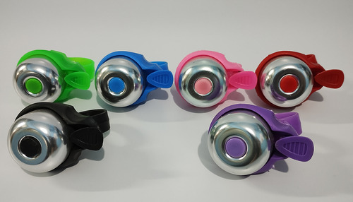Buzina Campainha Sino Bicicleta Infantil Ciclismo Trim Alta Cor Rosa Liso