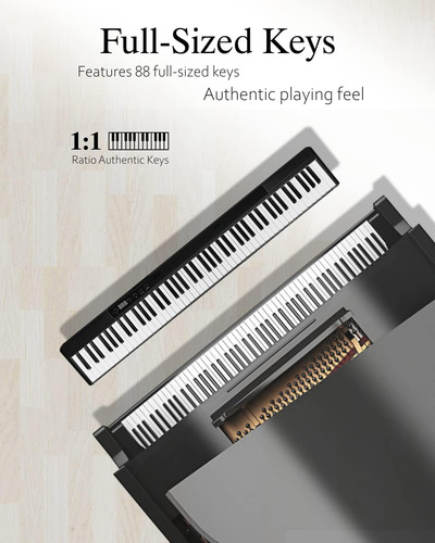Teclado De Piano De 88 Teclas Longeye Teclado Digital P...