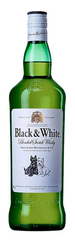 Whisky Black & White Blended Scotch 1 Lt Universo Binario