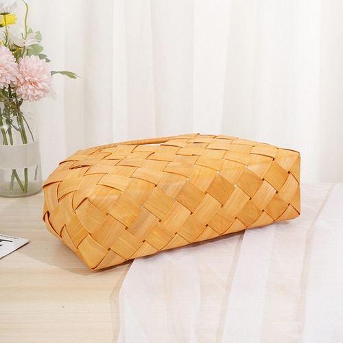 Cesta De Flores Tejida A Mano, Caja De Arreglo Floral,