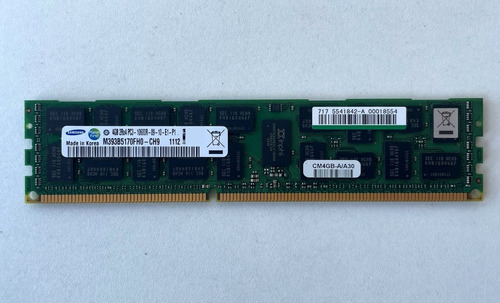 Hp Samsung Ram 4gb Pc3-10600r M393b5170fh0 Ecc