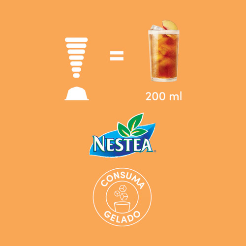 Chá Em Cápsula Nestea Dolce Gusto Pessego 180g Caixa 10 Unid