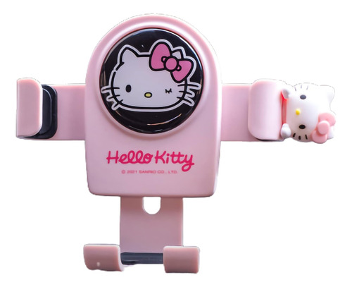 Kawaii Hello Kitty - Soporte De Ventilación De Aire Rosa Par