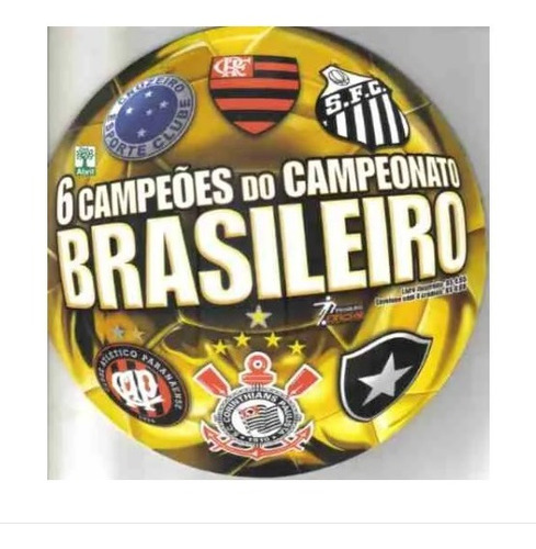 Álbum 6 Campeões Do Campeonato Brasileiro Completo P/ Colar