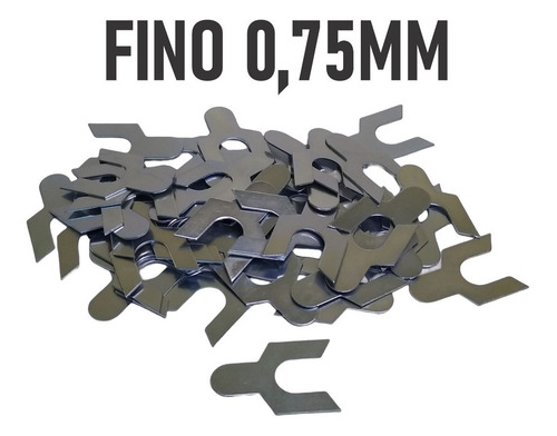 Calço Cambagem Fino (0,75mm) Opala / Uno Tipo Y 50 Pçs