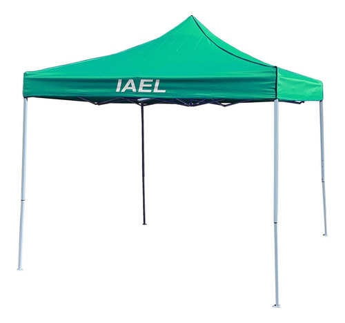 Gazebo Carpa 3x3 Impermeable Reforzado Sin Paredes Iael Color Verde