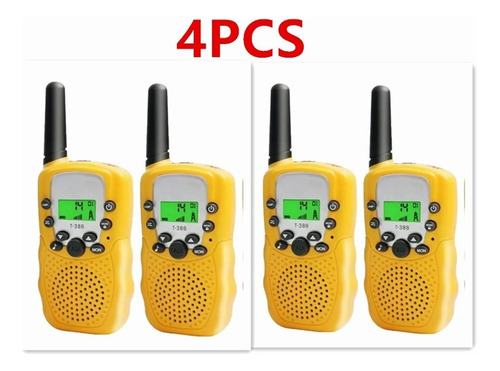 Radio Walkie Talkie Para Niños 8 Km Rangre, 4 Piezas