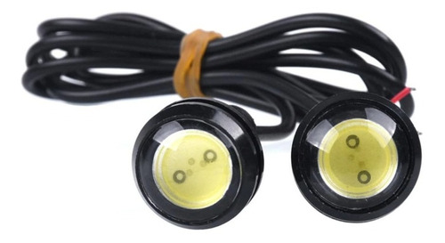 Luces Led Ojo De Aguila Blanco Azul Ambar Con Lupa 12v A-vip