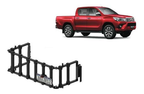 Extensor Caçamba Rampa Divisor De Carga Hilux 2016 A 2021 