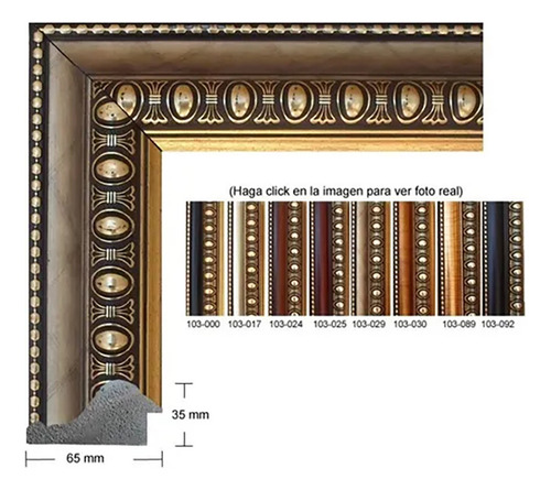 Cuadro Enmarcado Clásico Ricos Mojitos 90x140cm Colores Negro