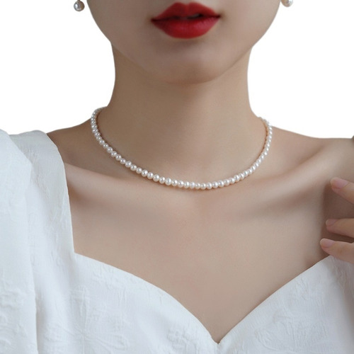 Necklace Free Shipping 2024 Double-layered Pearl