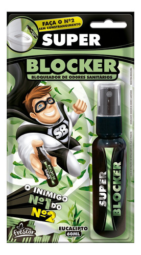Bloqueador De Odores Sanitários Super Blocker 60ml - 2 Un
