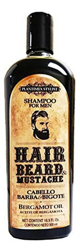 Shampoo  Para Hombres / Cabello, Barba Y Bigote / Con Aceite