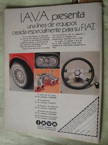 Publicidad Fiat Iava Año 1974