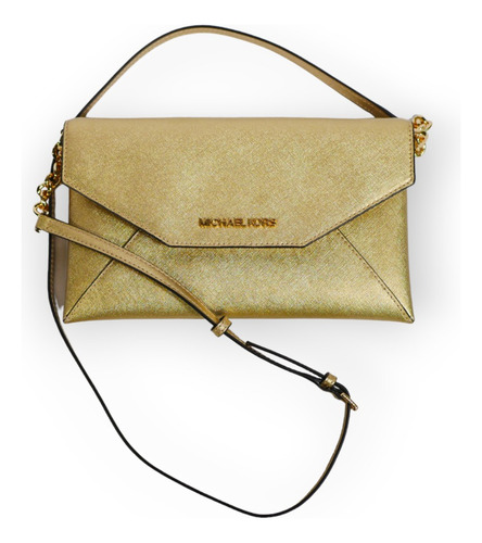 Cartera Michael Kors Envelope Clutch Dorada
