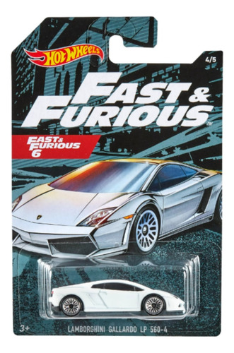 Hot Wheels Escala 1:64 Fast Furioso 4/5 Lamborghini Gallardo