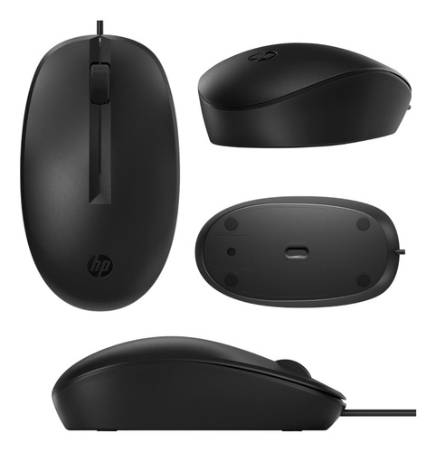 Mouse Hp 1200 Dpi Pegada Palm Com Três Botões Usb Win 10/11