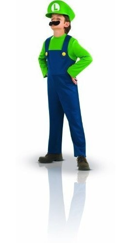 Disfraz De Luigi Para Niños - Talla M