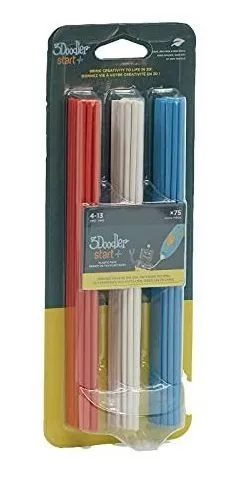 3Doodler Start 3D Printing Filament Refill Blister Pack (x75 Strands, Over  375 ft. of Extruded Plastic) - Stars & Stripes