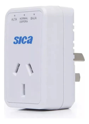 Protector De Tension Sica 10 Amp Para Heladera Y Lavarropas Blanco