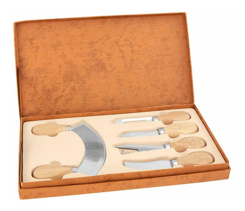 10 Piezas Set Cortadores Cuchillos Queso Con Estuche