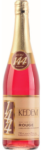 Vino Tinto Dulce Espumante Kedem Premium 144 Rouge Kosher