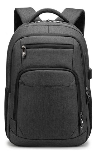 Mochila Para Laptop De 17 Pulgadas, Mochila De Viaje Para Laptop, Con Puerto Carga Usb, Ideal Para Negocios, Mochila Antirrobo Y Impermeable