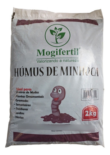 Húmus De Minhoca Adubo Fertilizante Jardins Plantas Vasos