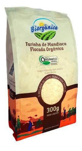 Farinha De Mandioca Flocada Orgânica Biorgânica 500g