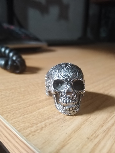 Anillo Calavera Plata Santa Muerte 