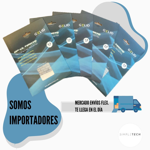 Imagen 5 de 6 de Pad Térmico Gelid Ultimate Tp-gp04-s-c 120x120x1.5mm 15w/mk