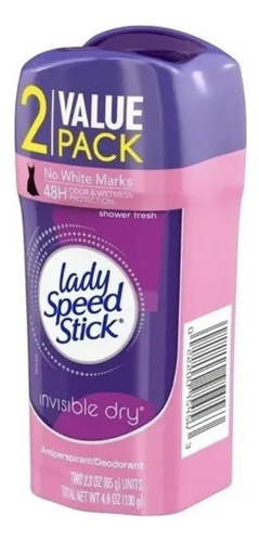 Speed Stick Lady Invisible Dry - Pack 2