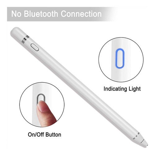 Lapiz Capacitativo Active Stylus Para Tablet | Blanco