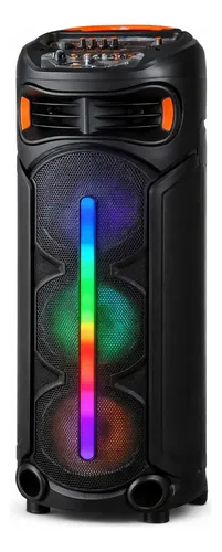 Parlante Torre 3x8 18000w Karaoke Microfono Luces Led 8307a Color Negro ...