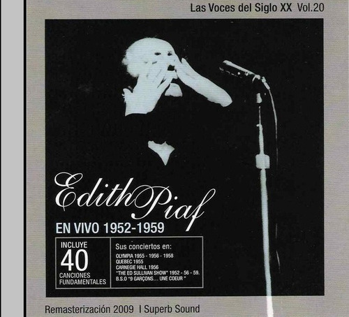 Edith Piaf -vivo- 1952-1959-2 Cd