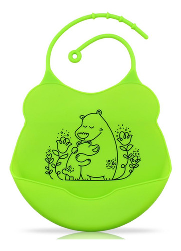 Baberos Silicona Impermeable Suave Para Bebé De Funciones